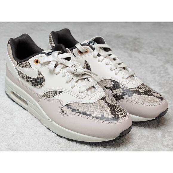 Nike Air Max 1 Snakeskin Light Orewood Brown Sneakers Womens Size 10 HF5338-100 - Picture 11 of 16